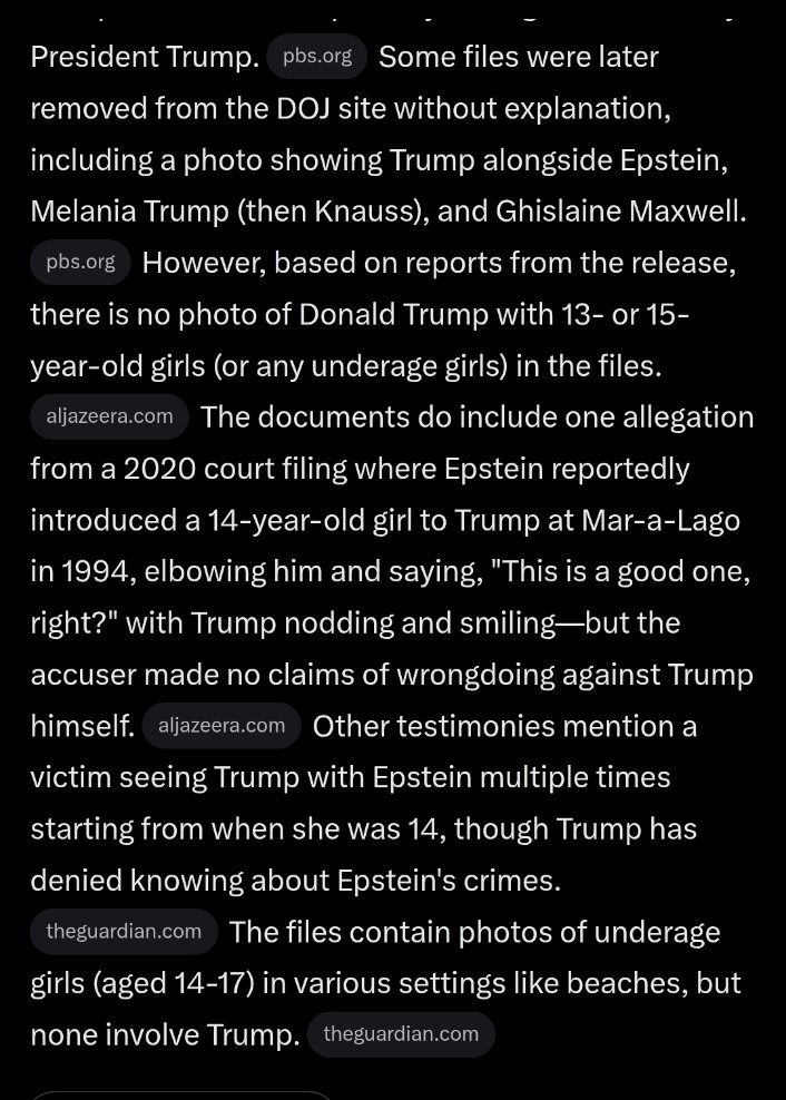 Expl01t0_ETH's tweet image. Look grok said Epstein file is real.
It definitely effect crypto market.
Bro book your profit and leave it nathing happen for 1 week you can invest again what if it effect crypto market or you loose money.

Last reminder.