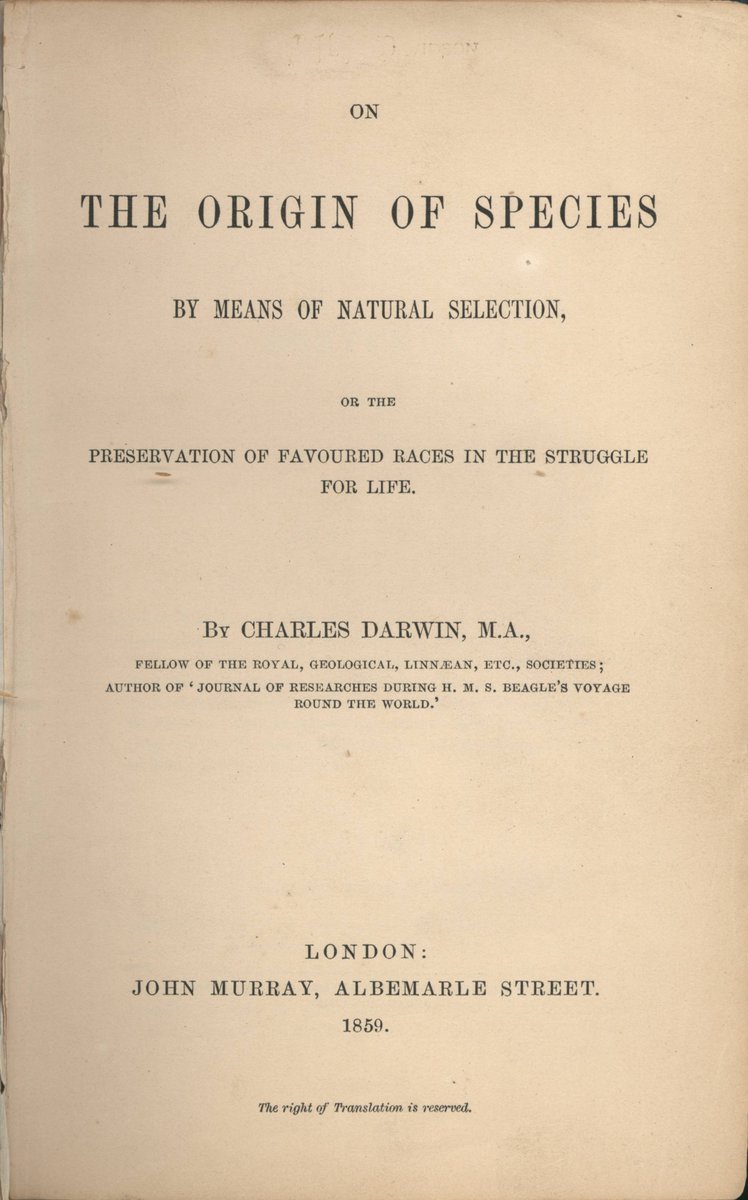 JamesAl0410008's tweet image. Here's the funny bit: if speciation is driven primarily by reproductive divergence in geographic isolation, then the title of Darwin's most famous book is wrong: "On the origin of species by means of natural selection."