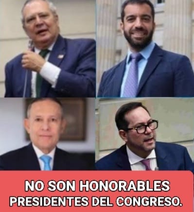 Eclides3's tweet image. El cargo de presidente del Congreso es la silla donde se sientan personajes de pésima ortografía?
1. Iván Name, en la cárcel 
2. Arturo Char, a portas de ir definitivamente a la cárcel.
3. Efraín Cepeda, con investigaciones.
4. Lido Gracia, con gravísimas investigaciones.