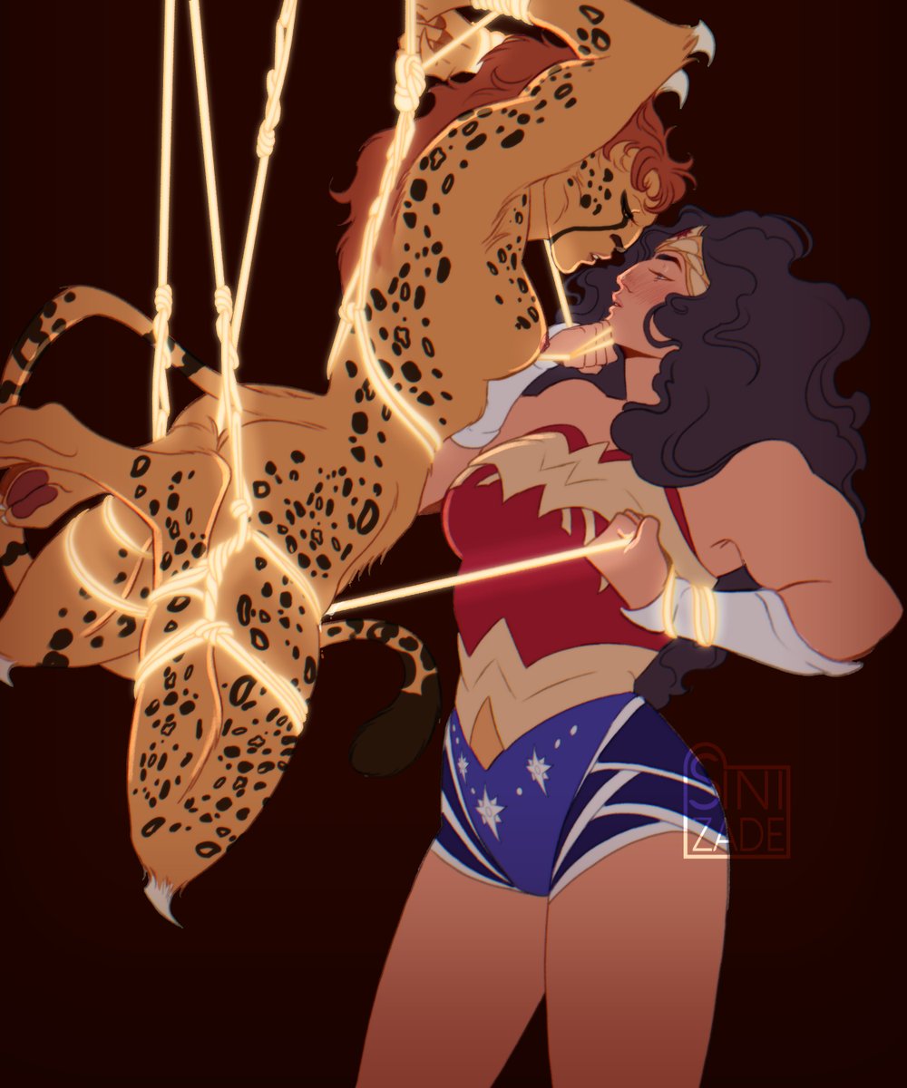 sinibiri's tweet photo. Proper Themysciran Binding Techniques 👁️🫦👁️
.
#DC #dccomics #WonderWoman #Cheetah #NSFW https://t.co/htARxrlIAa