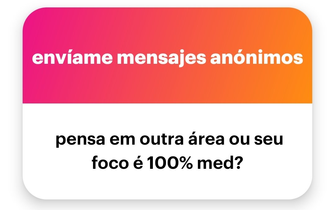 Meu foco é Medicina, mas confesso que me interesso muito pela área da Psicologia. Inclusive, já considerei inúmeras vezes fazer o curso, porque gosto muito dessa área. Inclusive, quero medicina pra me especializar em Psiquiatria no futuro