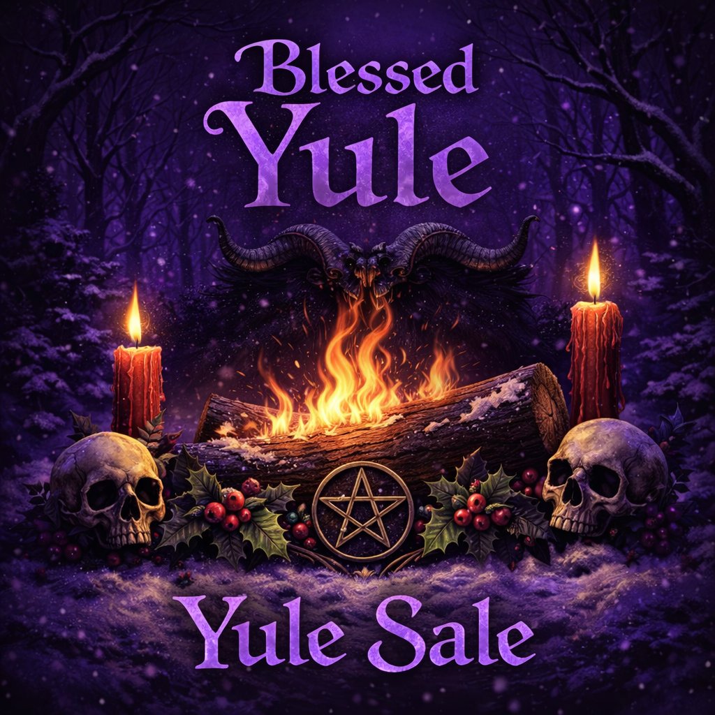 Blessed Yule! 🎄✨

Today only: Yule Sale at Mr. Willy’s Dark Art and Oddities
Open till 5pm
158 E Lincoln Hwy, DeKalb, IL

It’s our last day open before Christmas. We reopen Saturday with a new store makeover! 🖤