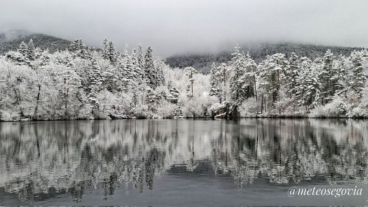 Bienvenido #inverno y el Real Sitio de la granja de San Ildefonso  lo recibe con sus mejores galas con esta preciosa #Segovia #Nevada. #nieve