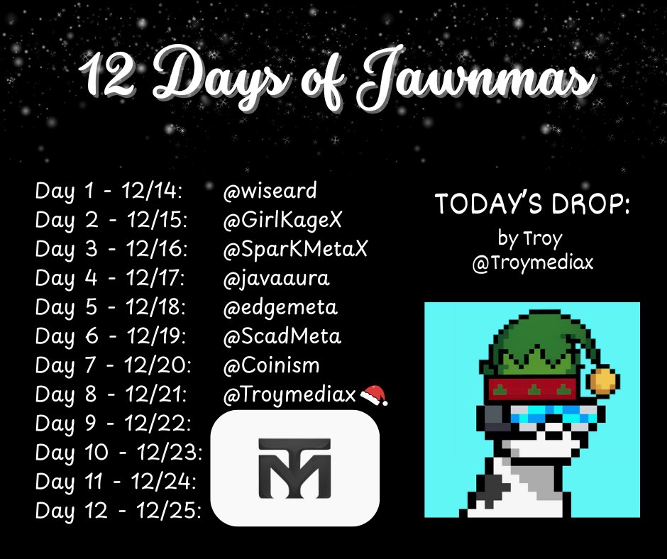 on the 8th day of Jawnmas…

 <a href="/Troymediax/">Troy</a> gave to me 🎄❄️☃️