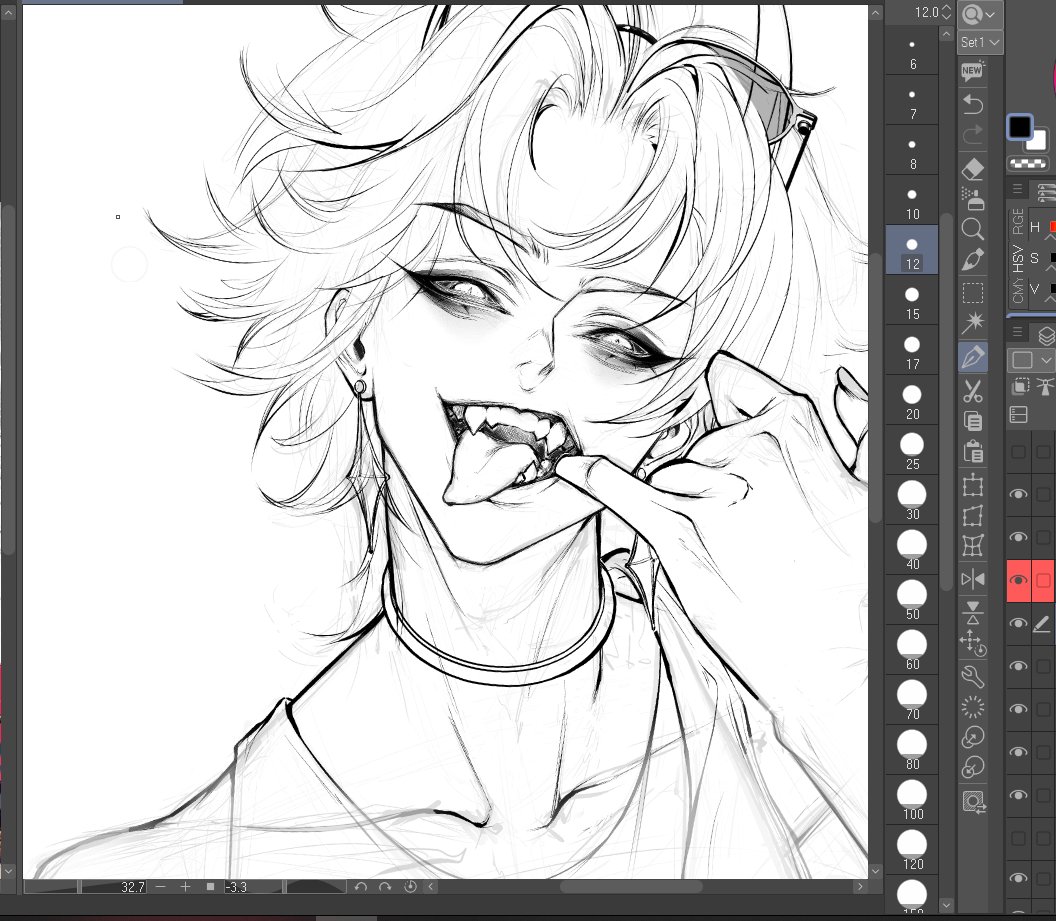 Ok guys, I did it, finally drawing a male character 🖤

#skeb #oc