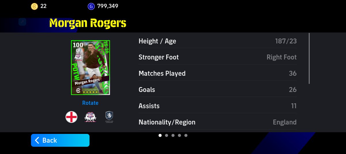 silentDartcode's tweet photo. Come for me if you want but this guy is better than Owen and maybe Bastistuta (not in terms of shot power, of course) 
If you have him, you can testify. He's almost on the same level with Eto 😂 https://t.co/iq6Q03KU1y