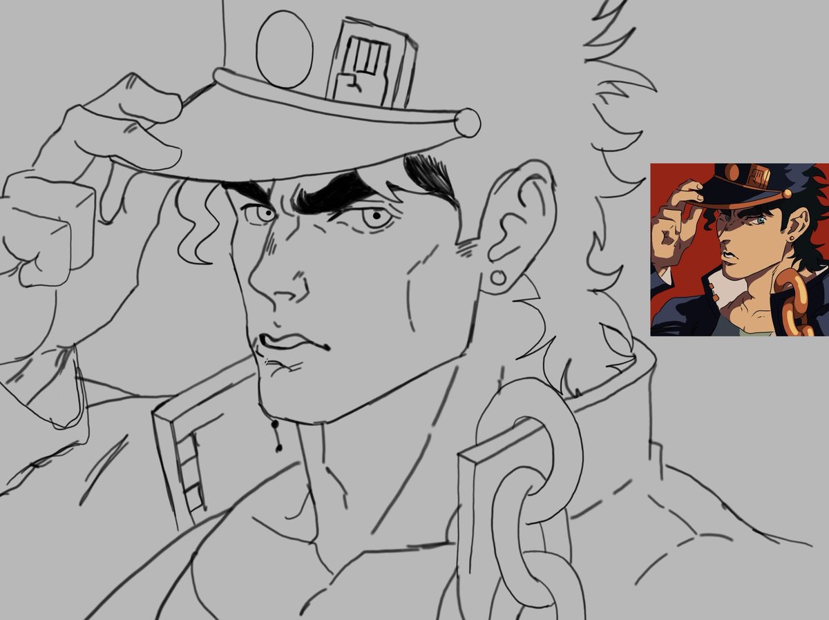 Redraw of a drawing from 2021

#jotarokujo