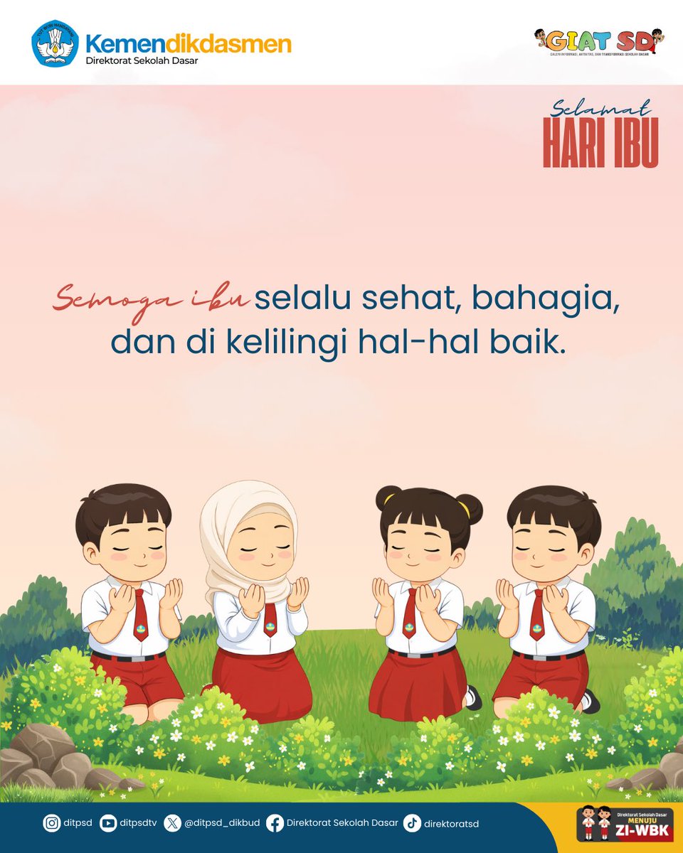 Di Hari Ibu, Senin, 22 Desember 2025, langkah-langkah kecil anak-anak tumbuh dalam doa yang tak pernah putus, peluk yang selalu setia, dan cinta ibu yang mengalir tanpa suara.