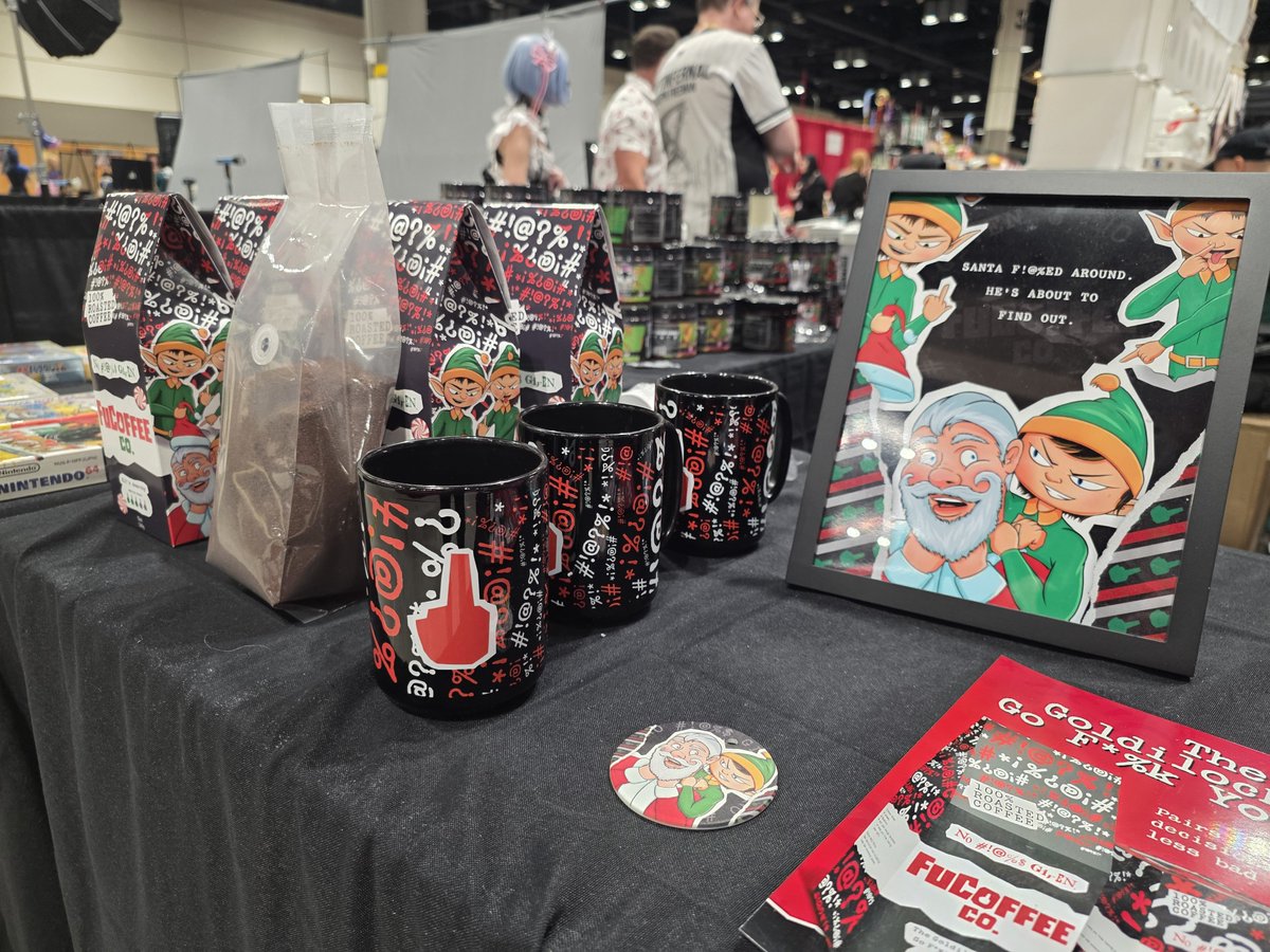 FuCoffeeCo's tweet image. And thats a wrap 🎁

Day 3 at #HolidayMatsuri is over, what an amazing event thank you to everyone who stopped by the booth.

With a special thanks to 
@CaptInfernal 
@KamekoGaming 
@itsSilverWolfvt