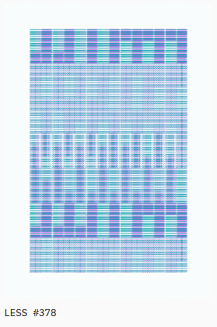 "less" by <a href="/ripe0x/">ripe</a>
Collab w/ <a href="/token_works/">TokenWorks™</a>
Recursive token mechanics + generative art
Say less. Minted