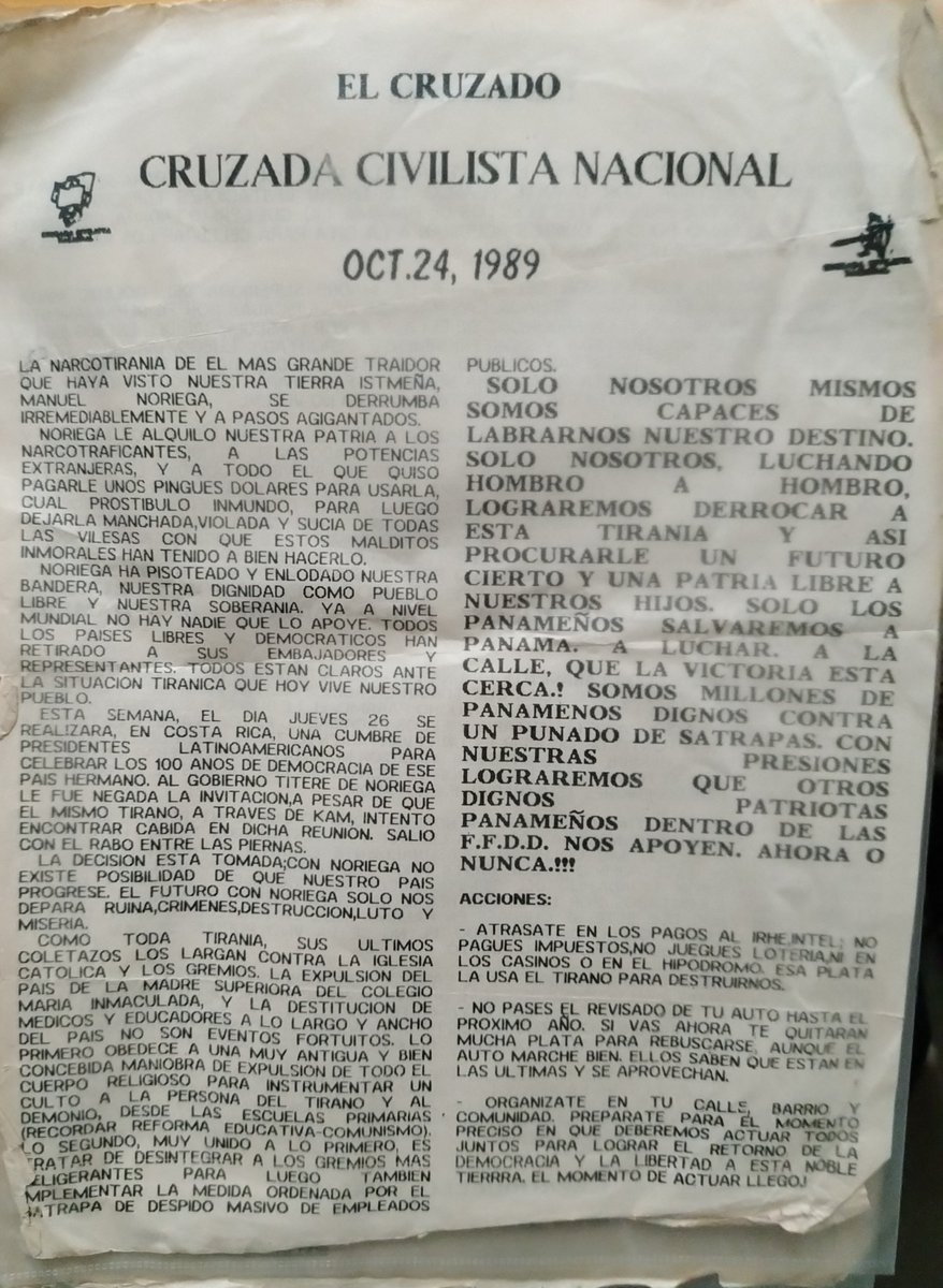 Encontré este documento y justo en esta época en que ya se puede hablar con libertad del tema.