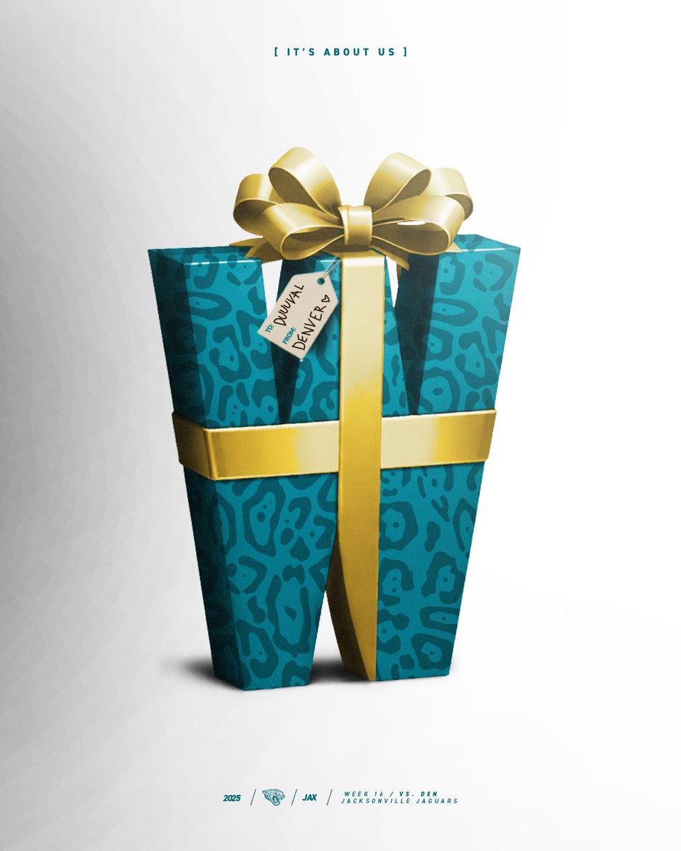 Jaguars's tweet image. ‘Tis the season 🎁

#JAXvsDEN
