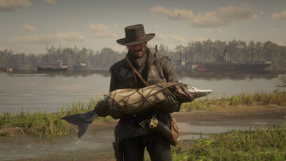sinigangsss's tweet photo. i'm trying to catch all the legendary fish in red dead and this i'm dedicating a thread to it LOL

First on the list is the legendary sturgeon ! https://t.co/Mz10K1vZSi