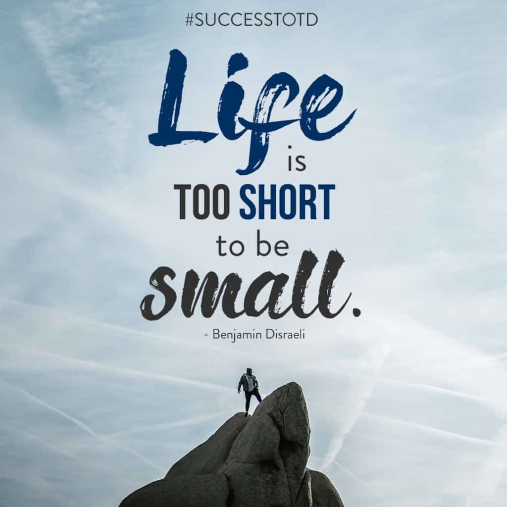 MarshaCollier's tweet image. "Life is too short to be small."

– Benjamin Disraeli

#ThinkBIGSundayWithMarsha