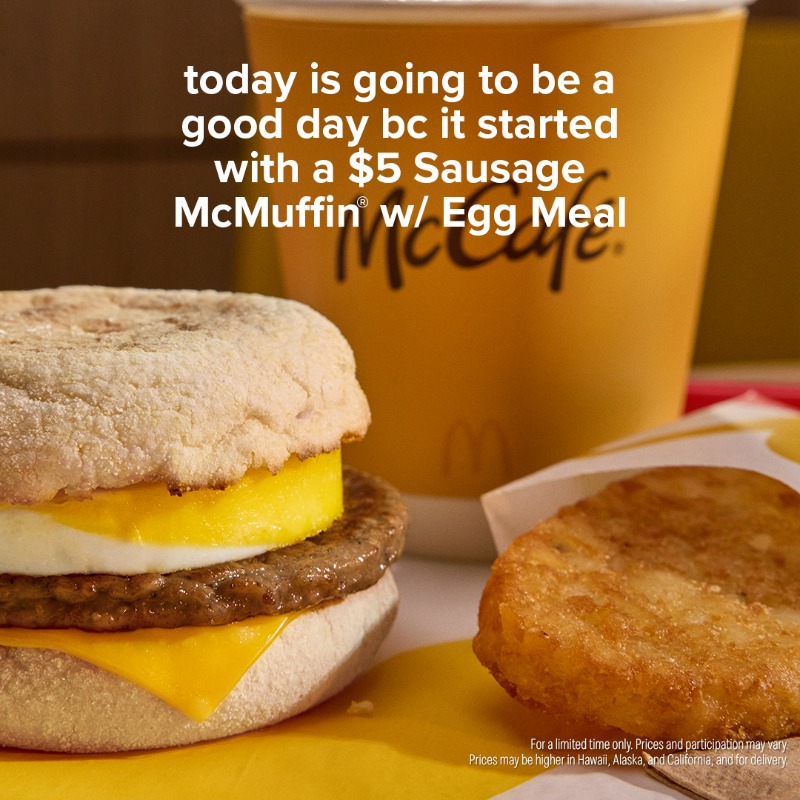 McDonalds's tweet photo. this is what choosing me in 2026 looks like