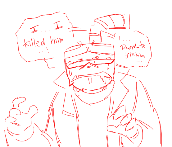 u_iiwik's tweet photo. recently got into myth of the machine and i needed to redraw the ugly crying cuphead frame from qftim 

i also changed his dialogue idgaf https://t.co/uumoFFov6E