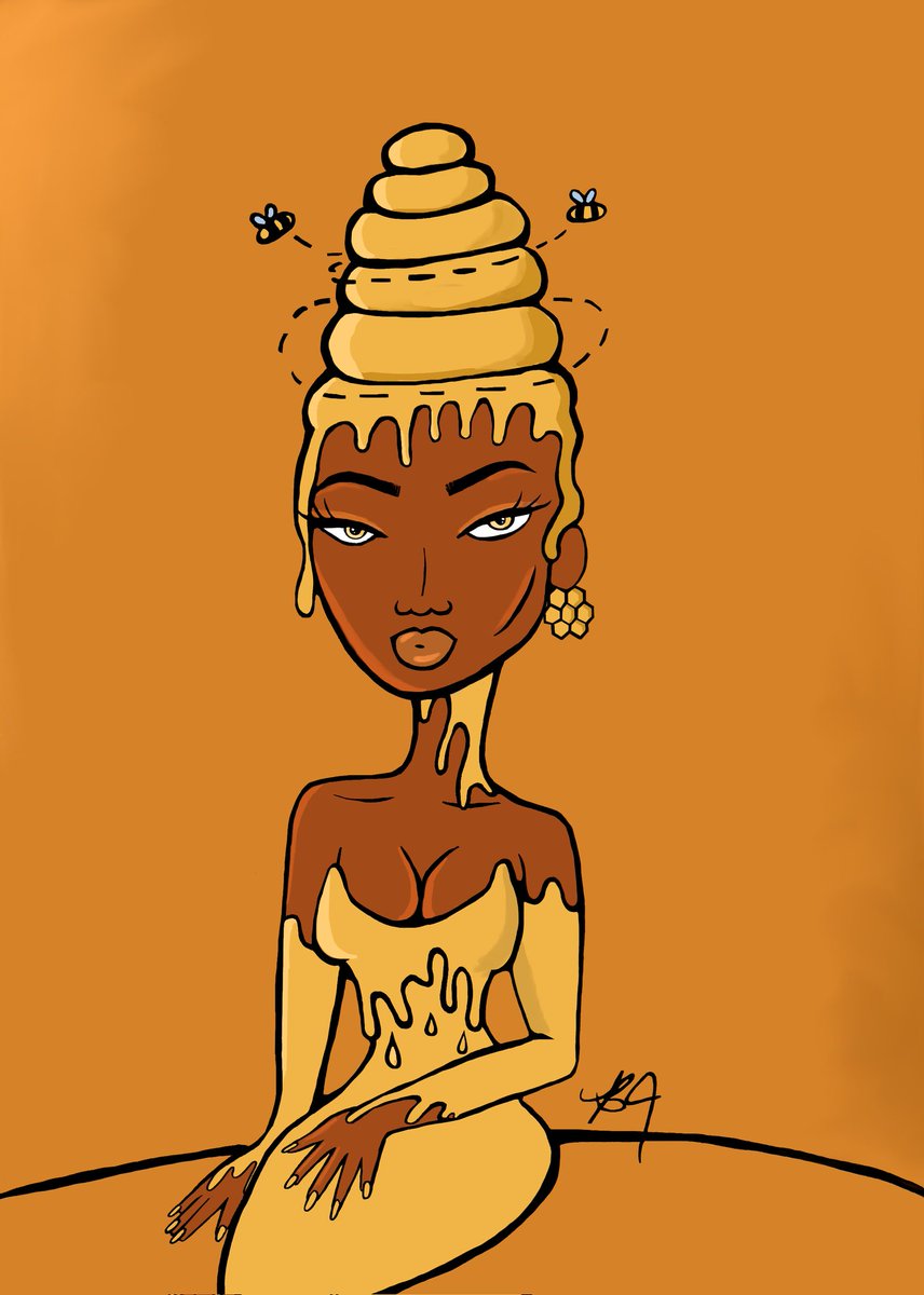 coolcraftcreate's tweet photo. Miss Honey 🍯🐝 
#art #fashion https://t.co/3lmYPibJLL