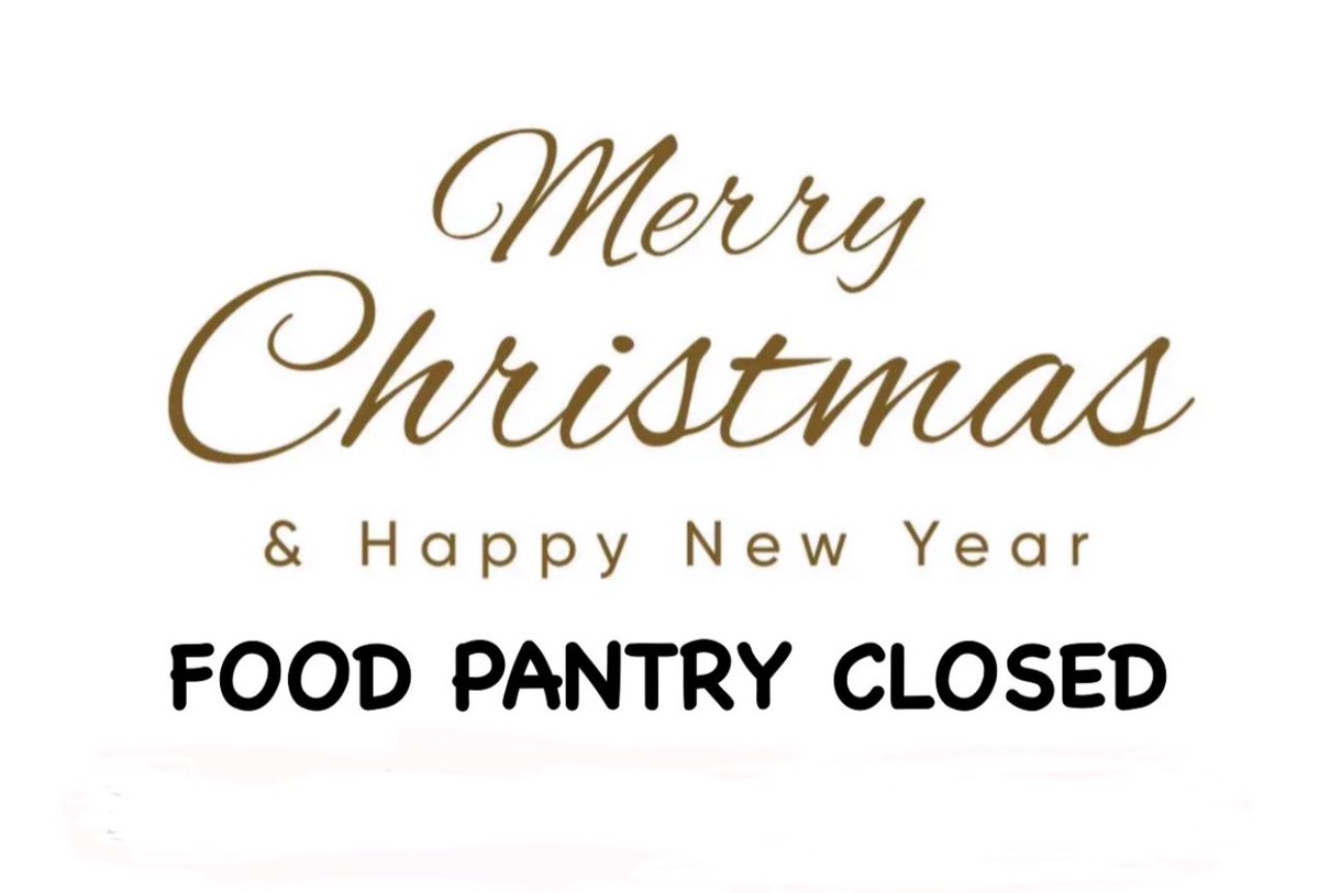 Circle of Hope Community Center’s Food Pantry will be closed for two weeks from Monday December 22nd through Friday January 2nd. We will reopen on Monday January 5th. We wish each and every one of you a very Merry Christmas and Happy New Year!