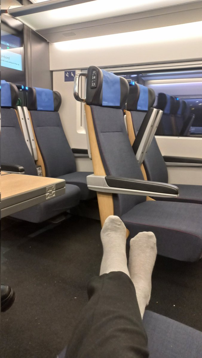 Queen's feet on train