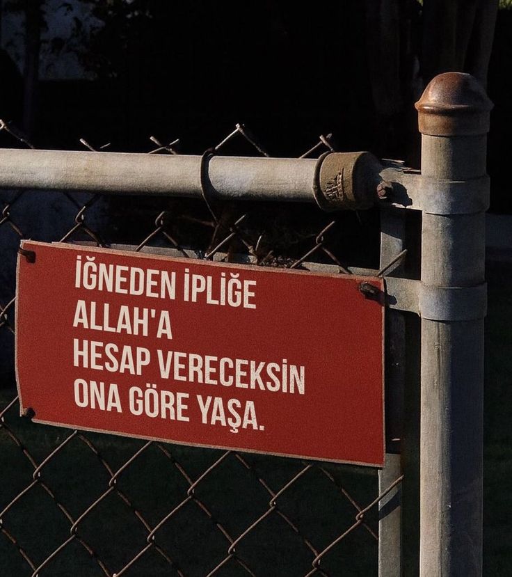 Unutma; iğneden ipliğe, sorulur bir gün.