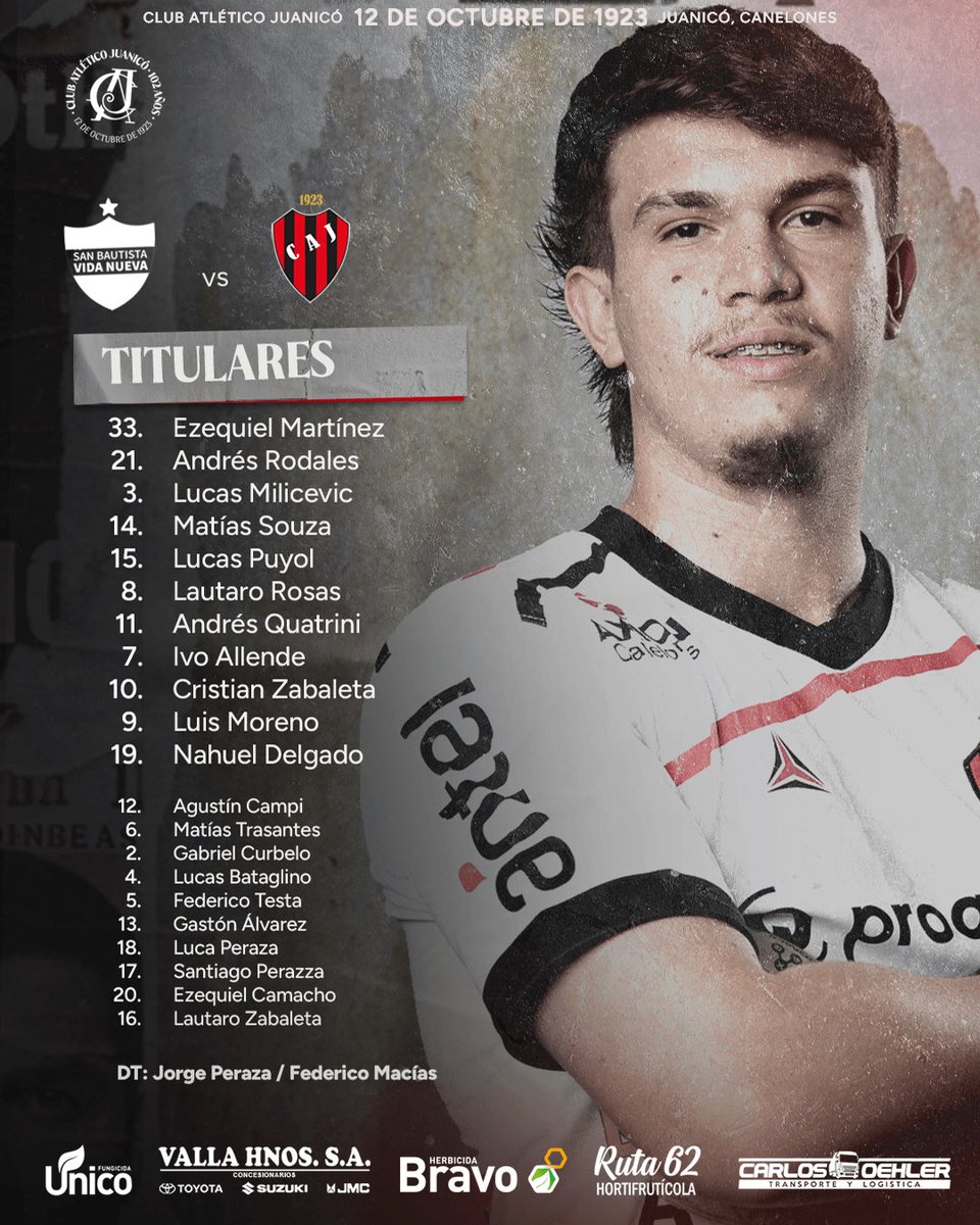 1️⃣1️⃣ 𝐋𝐎𝐒 𝐎𝐍𝐂𝐄

Así va Juanicó en la primera final departamental en búsqueda del boleto a la <a href="/OFIUruguay/">OFI</a> A.