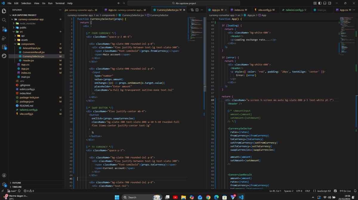 nkeiruka_iweala's tweet image. Day 89 of #100DaysOfCode 
Started designing my currency converter app using TailwindCSS 
#DevCommunity #BuildInPublic