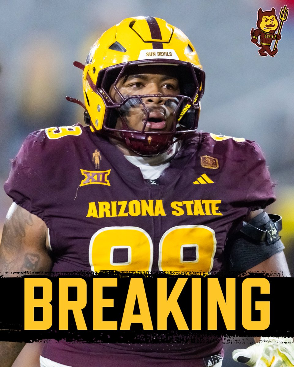 BREAKING: Arizona State DT CJ Fite will RETURN to the Sun Devils next season.