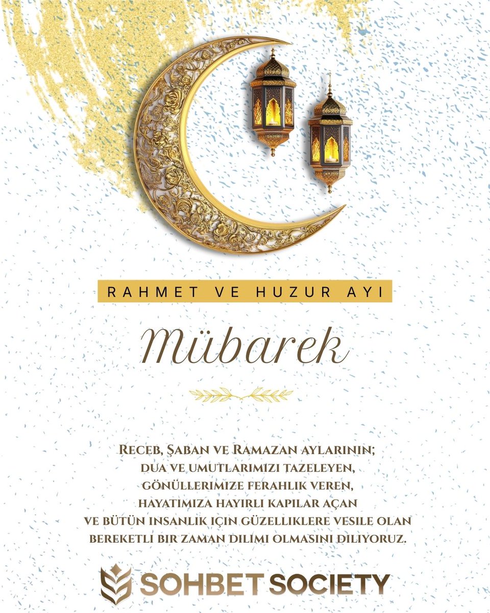 Üç Aylarınızı tebrik ederiz.
Rahmet, bereket ve mağfiretin yoğunlaştığı bu mübarek zamanların;
hayatımıza hayırlar, kalplerimize huzur, niyetlerimize güzellikler getirmesini temenni ediyoruz.