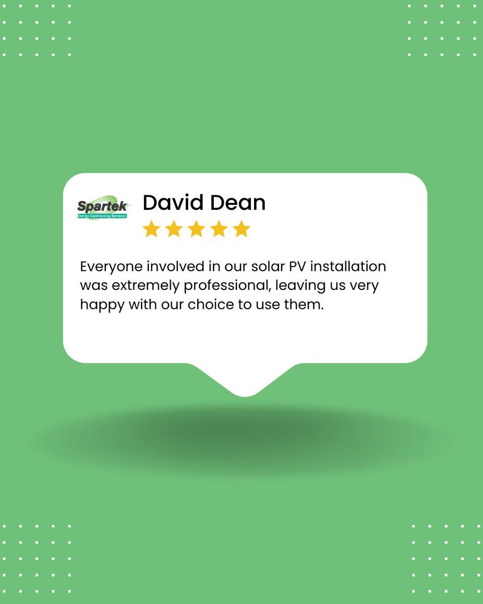 Your review just made our day! 

Thanks for trusting Spartek! ⚡