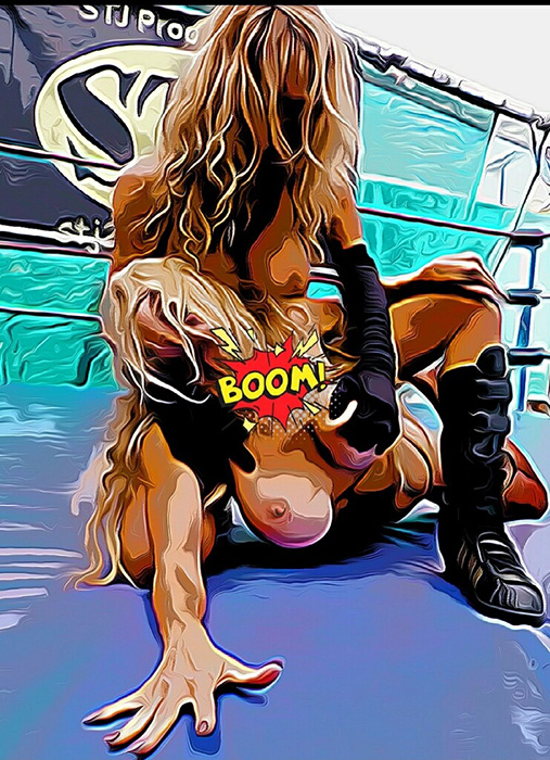 HotRomantic's tweet photo. Happy Hoidays from CDupree! For the most intriguing Christmas present ever, explore erotic fight art that ignites your urge for playful boxing and wrestling. Visit https://t.co/aHjZLuQS38 today to unlock a world of bare breasted battles for female fight fans! https://t.co/BrUCZ3aPSO