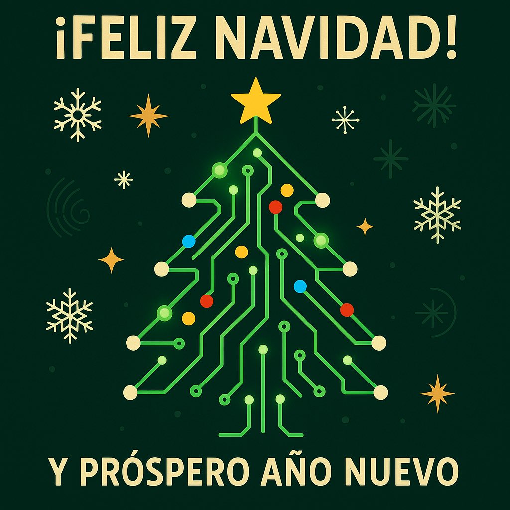 🎄¡Que en esta Navidad tus sueños se ejecuten sin errores y tus metas se compilen con éxito!
 #FelizNavidad #FelizAño2026