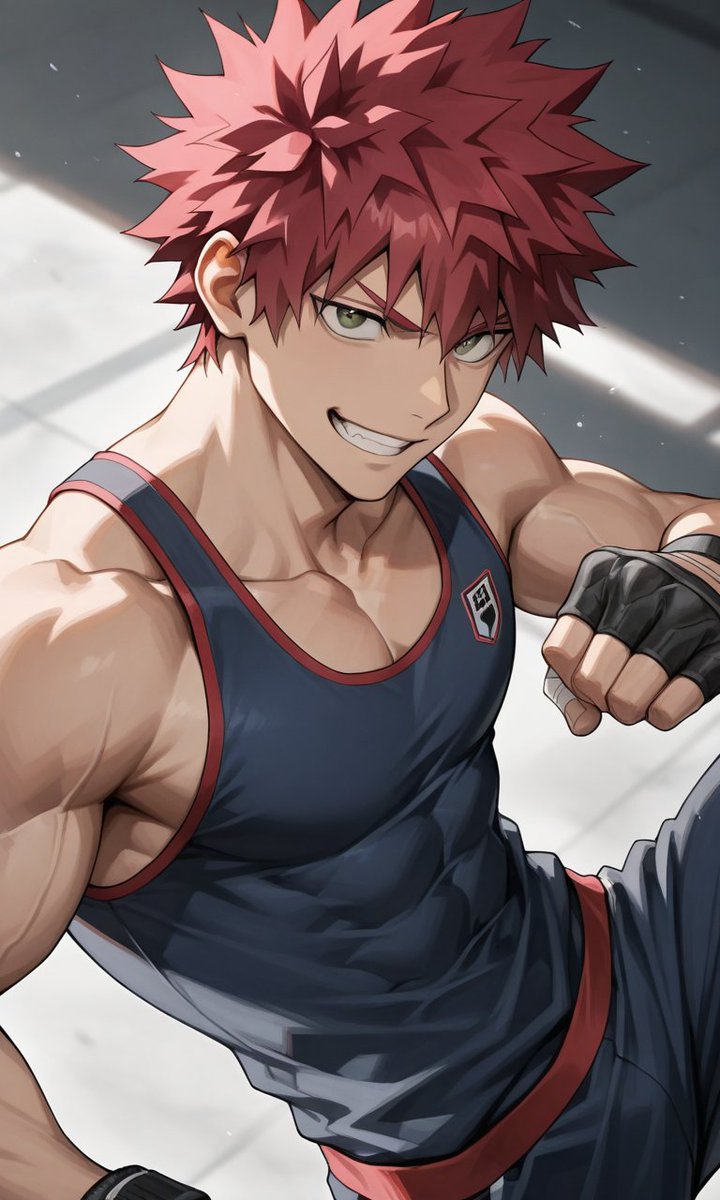 ボクシングのトレーニング前7 #生成AI #青年