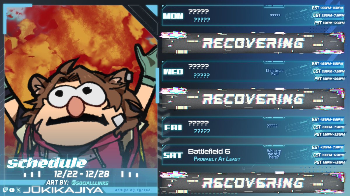 🎄CHRISTMAS IS ALMOST HERE POOKIES!🎄
🐹HERE'S THE SCHEDULE!🐹

🐹We are thinking about maybe doing just chatting or some community events throughout the week!

🐹This is the lonely season for some, but I'll be here to spend this holiday week with you if you want company!