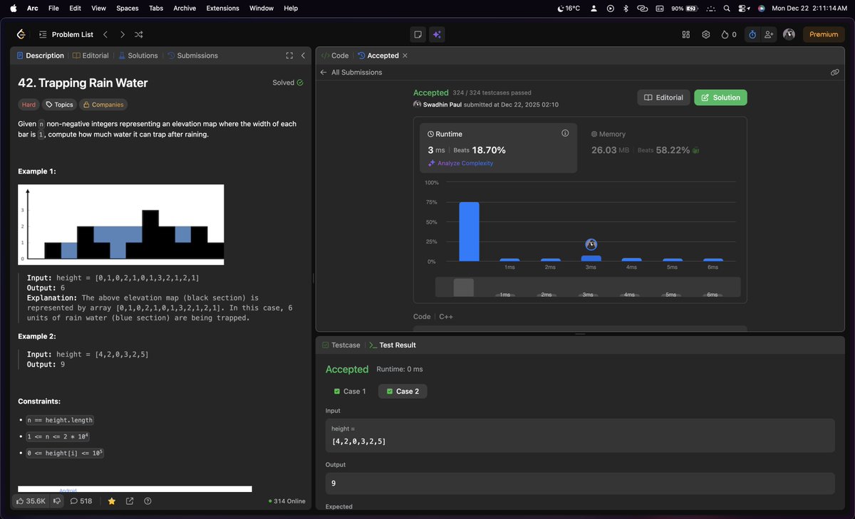 swadhinpaul_'s tweet image. Day 15 - DSA grind!
#100DaysOfCode #DSA #Coding #cpplus