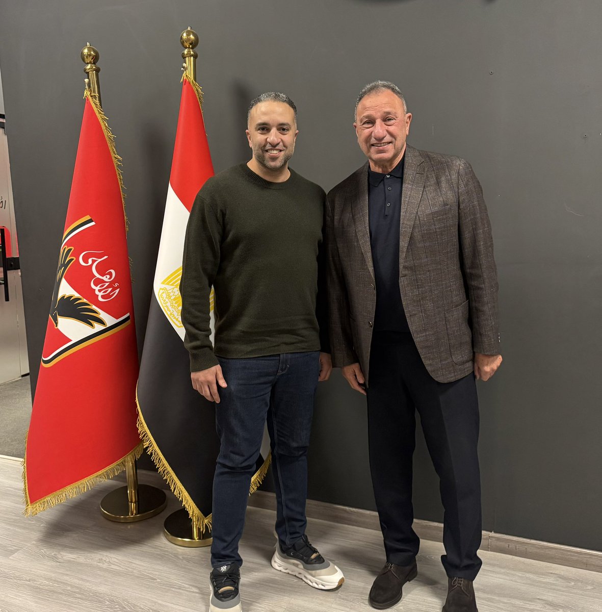 من اجتماع اليوم مع الكابتن محمود الخطيب شكراً لحضرتك على كل شئ وعلى الثقة والتواصل وإن شاء الله يكون فرجه قريب على كل رجالة الأهلي المحبوسين وأشهد أمام الله أني قد التقيت وتشرفت ببعض منهم من قبل شباب محترمة ومتعلمين ولديهم الكثير من الإتزان والعقل خروجهم سيكون إفادة وإضافة