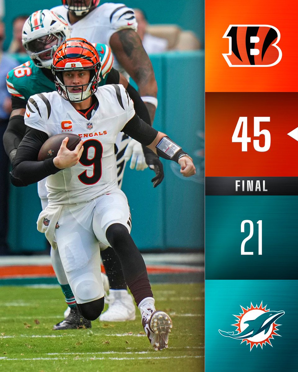 FINAL: @Bengals win big in South Beach 🏝️