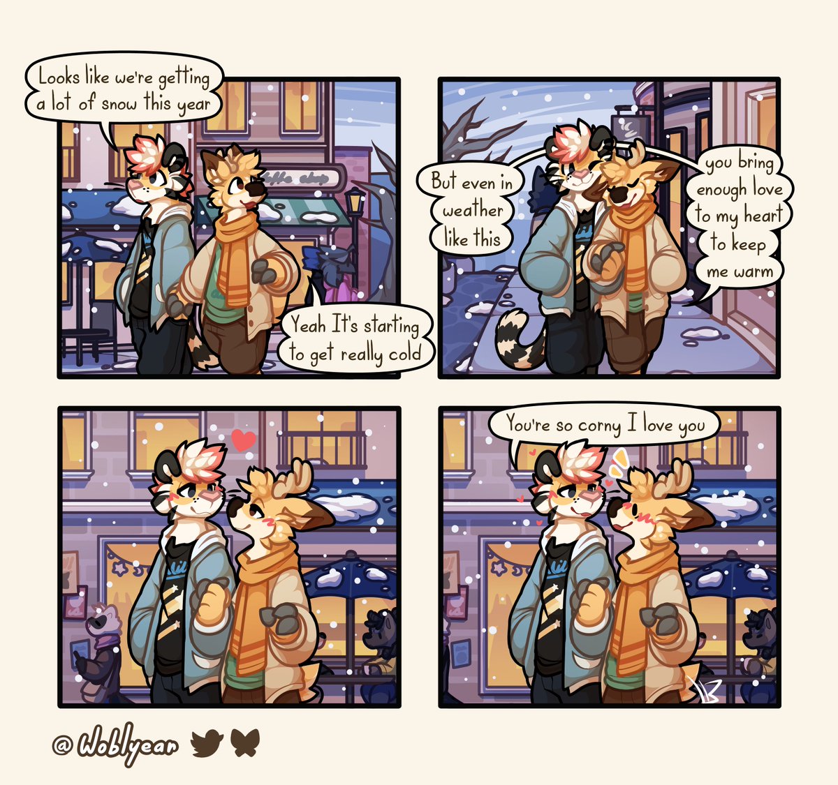 woblyear's tweet image. Cold weather