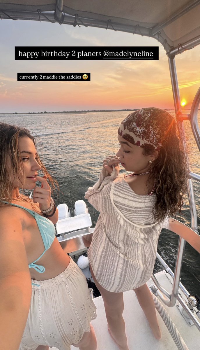 mclineupdates's tweet photo. madelyn cline getting birthday wishes from her friends in newly shared stories 💕 https://t.co/xjwny1Hz4G