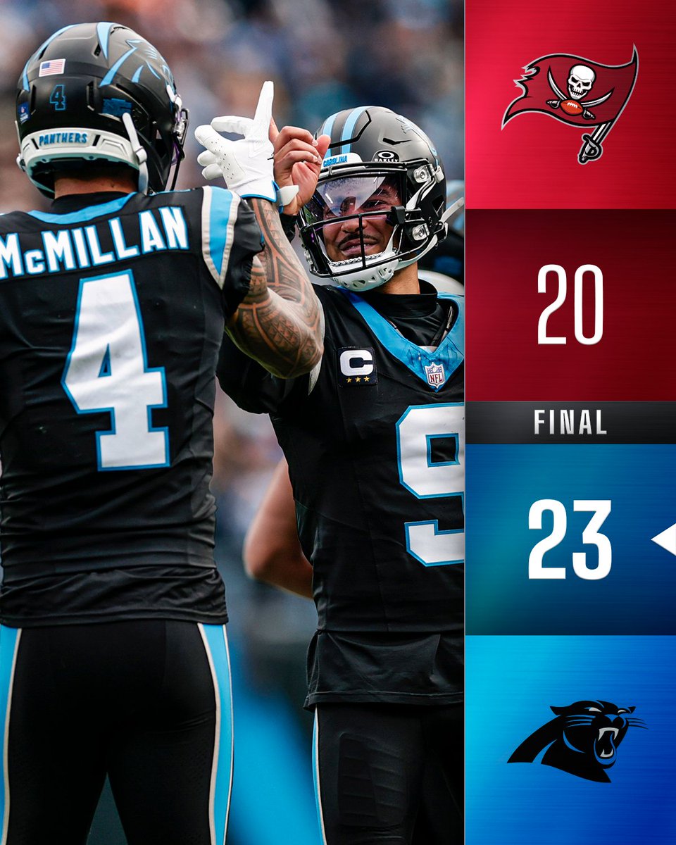 FINAL: @Panthers take control in the NFC South! https://t.co/VRqpI87rrU
