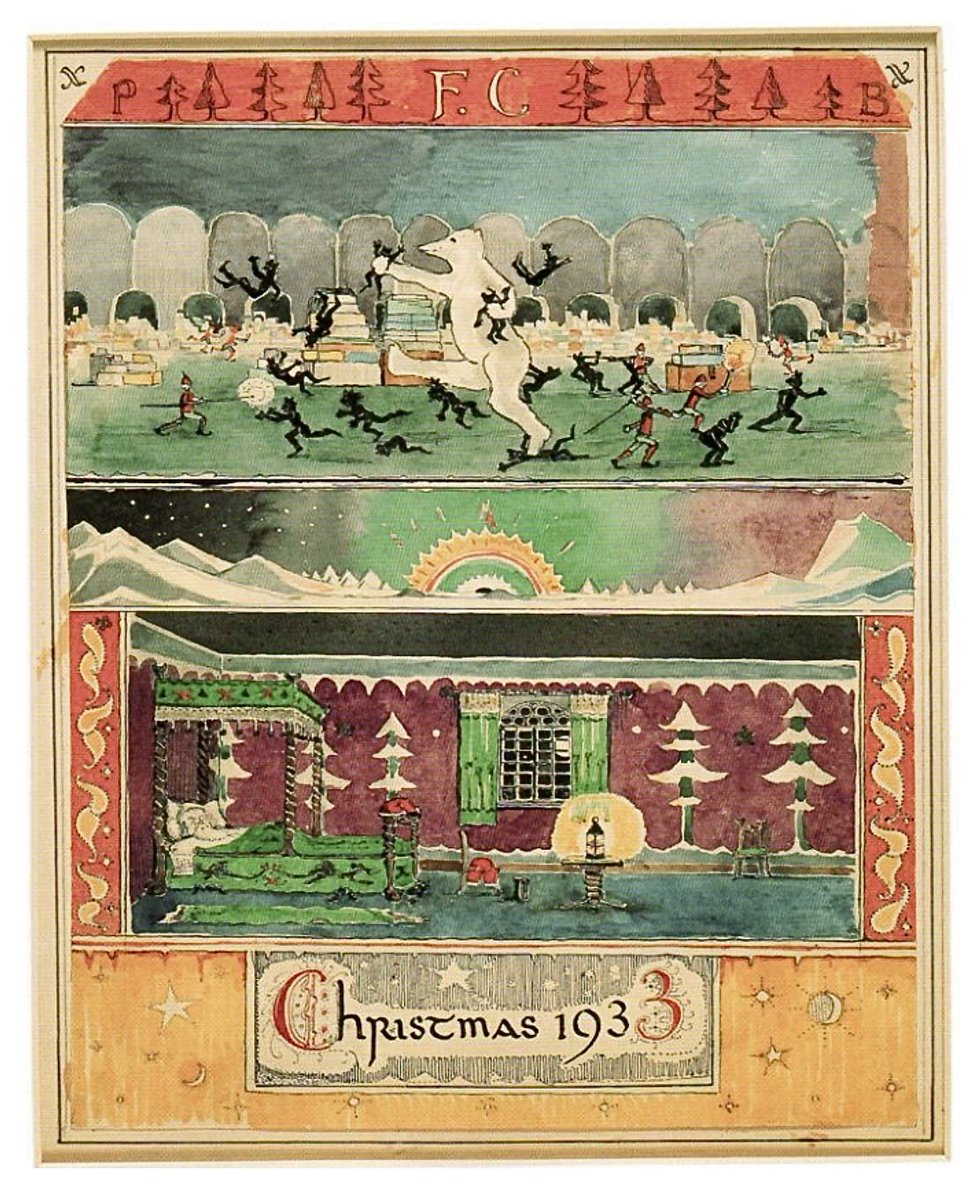 TolkienWonder's tweet image. A few of Tolkien's illustrations for his Christmas letters.