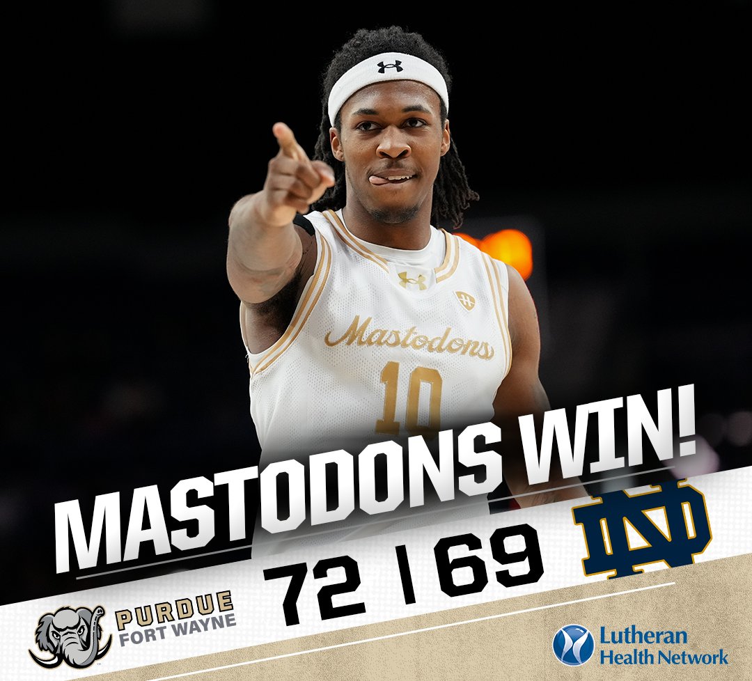 Purdue Fort Wayne Mastodons Basketball tweet media