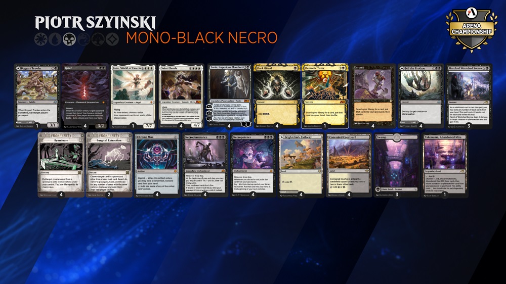 PlayMTG's tweet photo. Top 8 Decklists from Arena Championship 10 (2/2)! A pair of Mono-Red Prison players, along with Mardu Energy, round out the Top 8:
- Hongbin Sun
- Michael Plummer
- Philip Mahr
- Piotr Szyinski
#AC10 https://t.co/Tr3HAF1Njl