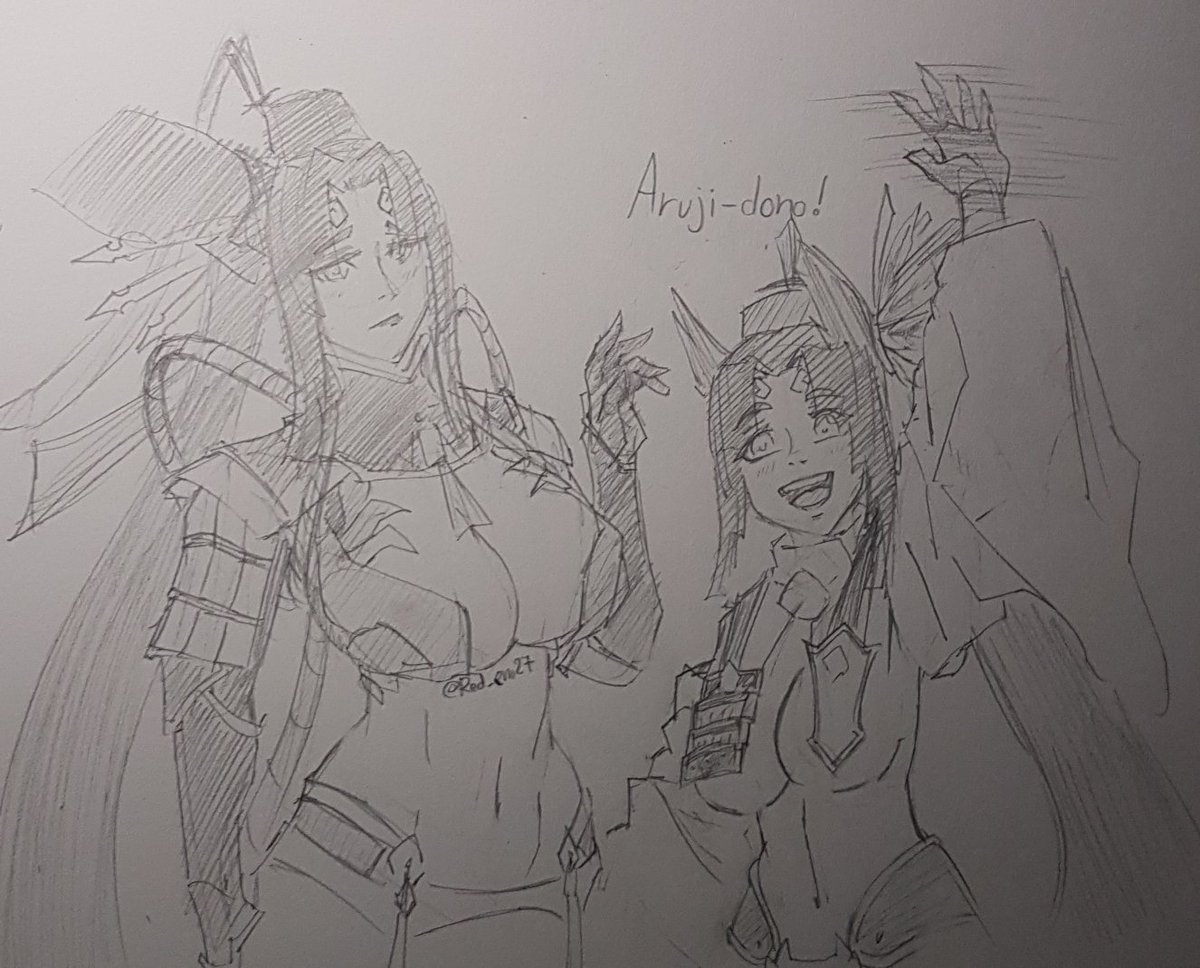 Red_em27's tweet image. Ushi and Taira doodle
