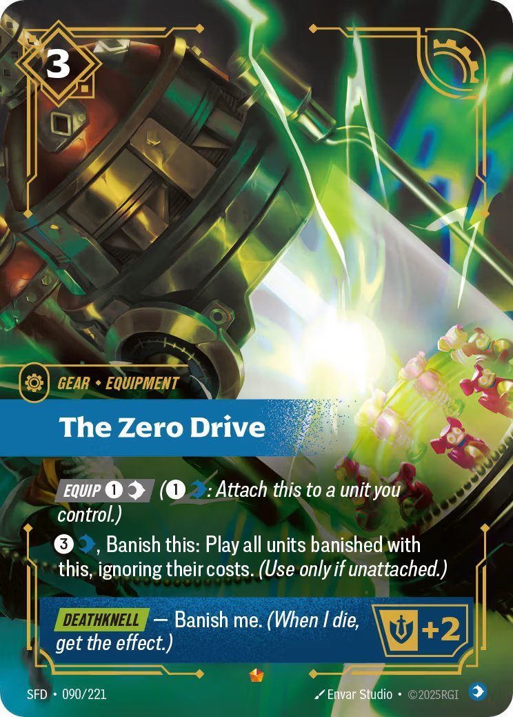 anzidmtg's tweet photo. if you're struggling with this deck, here are a few recommendations:

1. these kinds of decks love to play 1 spell a turn and trade resources at a slow, consistent rate. the primary bottleneck to this kind of strategy is energy consumption, and you should look to take advantage of that
🔸for example, sandbagging units in base and swinging into battlefields with multiple units at a time will throw off their ideal rhythm of killing 1 unit a turn
🔹 with multiple units in a battlefield at a time, your opponent has to spend energy on their turn (outside of singularity) to stop the hold, which then snowballs into advantages on yours
🔸the big exception to this is how often they'll be able to double spell in a turn with cheap spells (cull/blade/blood money) so be cognizant of that

2. if you're looking for actual cards, here's the tech: