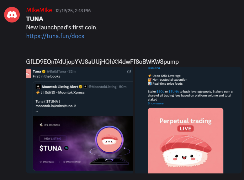 MMike98375's tweet photo. $TUNA

12X's for me 🍺
5X's for the boys 🍻

GfLD9EQn7A1UjopYVJ8aUUjHQhX14dwFf8oBWKW8pump https://t.co/STl10eFeV2