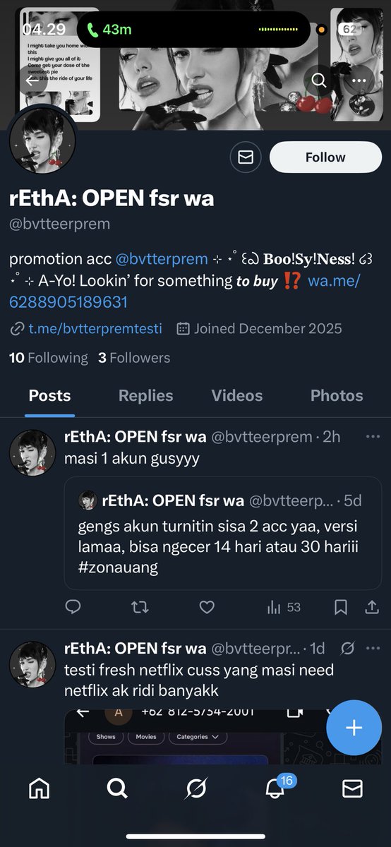 orxhid7's tweet image. WOI RETHA LU BENER2 YA !! DASAR PENIPU, GARA2 LU NIH GW DITEROR 3 ORANG. Bisa2nya lu ya make layout dan profile picture gw plek ketiplek sampe username pun hampir sama. EH LU BALIKIN TUH DUIT2 KORBAN LU 

TOLONG BANTU REPORT GAIS BANTU REPOST JUGA ‼️

#penipu 
@bvtteerprem