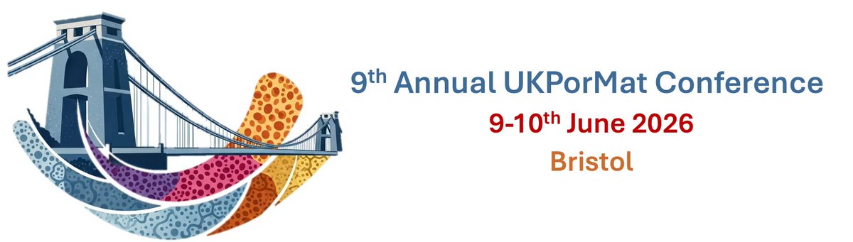 snayak777's tweet image. 🎄 Hello #Porous #Materials Community - Abstract submission is open now for @UKPorMat - 2026! 🎁 Website: ukpormat.com
Looking forward to see you in Bristol in June (9th-10th) 2026! #MOF #COF #Zeolites #Nanocomposites #Conference