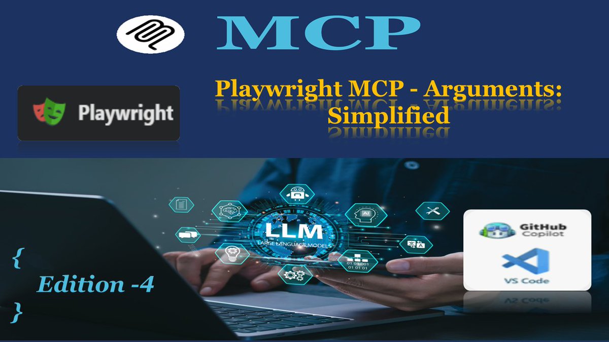 reWireChannel's tweet photo. Check out the latest article in my newsletter: Playwright MCP Arguments – Simplified: Essential Configuration https://t.co/NGYoGDuiTr via @LinkedIn https://t.co/7wKhcEcUqq