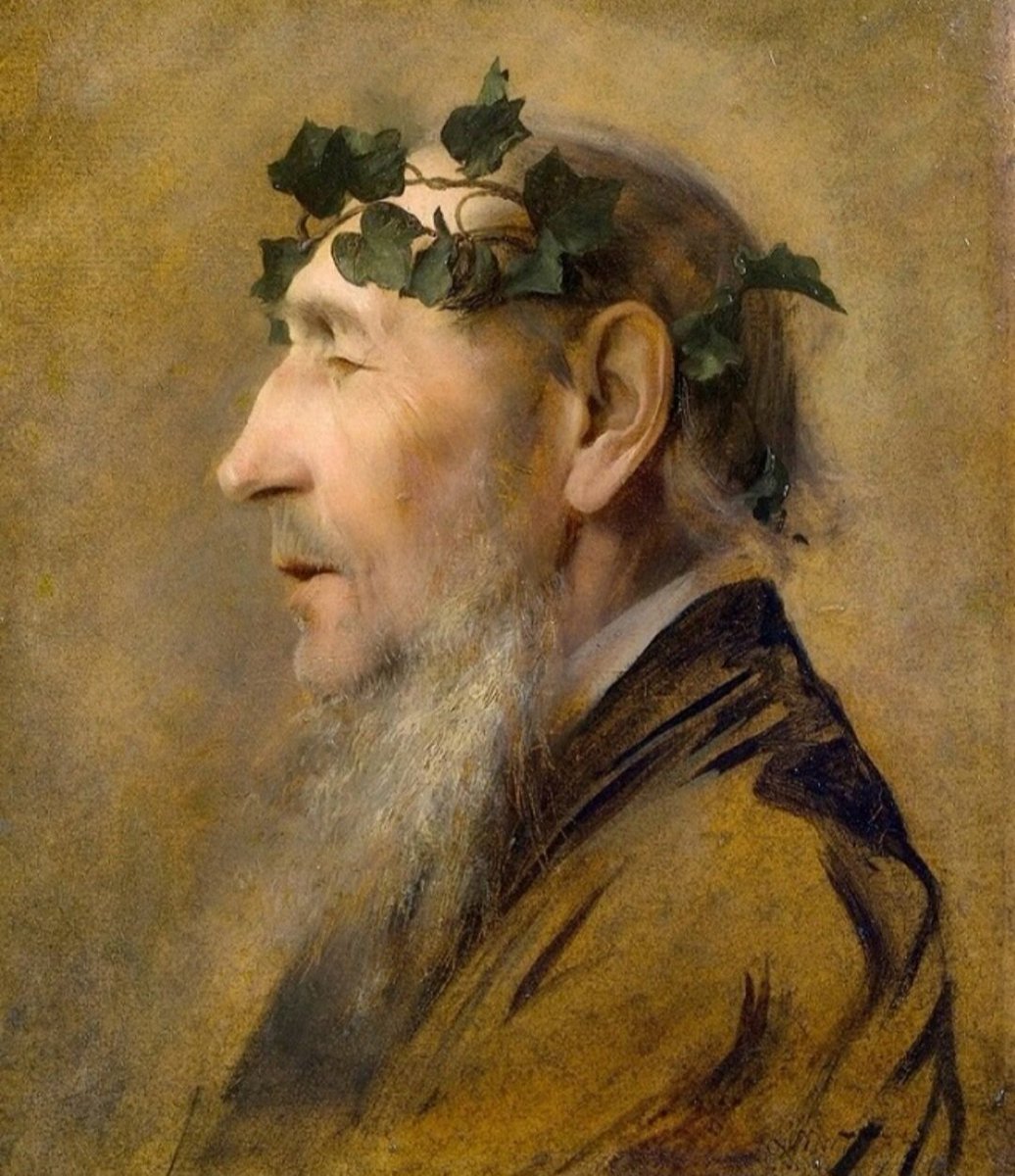 In 1881,Ernst Klimt along with his brother Gustav and Franz Matsch, founded the Künstler Compagnie and two years later opened the studio for commissions. When Ernst died aged 28 in 1892, Gustav completed many of his unfinished paintings including this work.