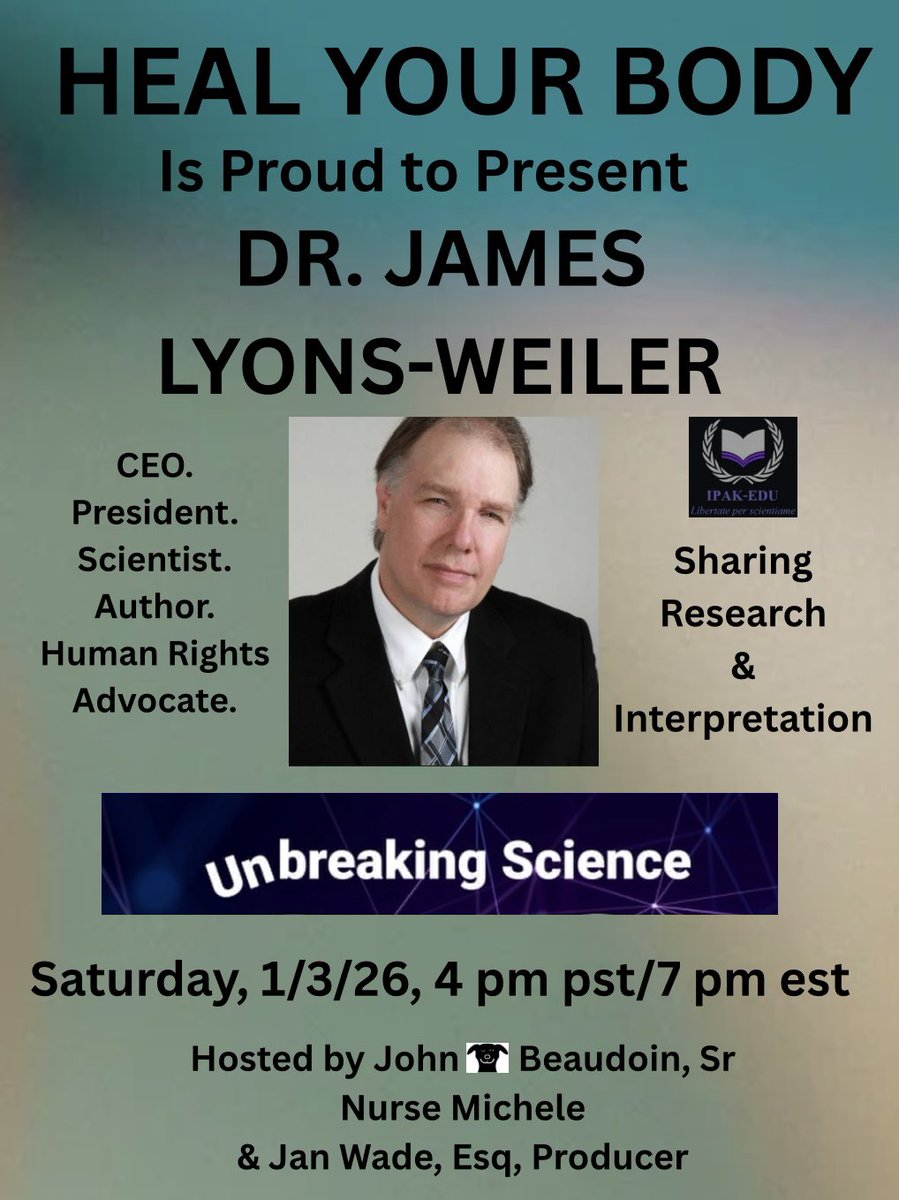 WhenCatsRuleUs's tweet image. If you enjoy hearing from @JohnBeaudoinSr
      SAVE THE DATE
and be prepared to hear more wit, wisdom and genius from our friend, The Last Boomer, when he hosts the next episode of my HEAL YOUR BODY Show with me!